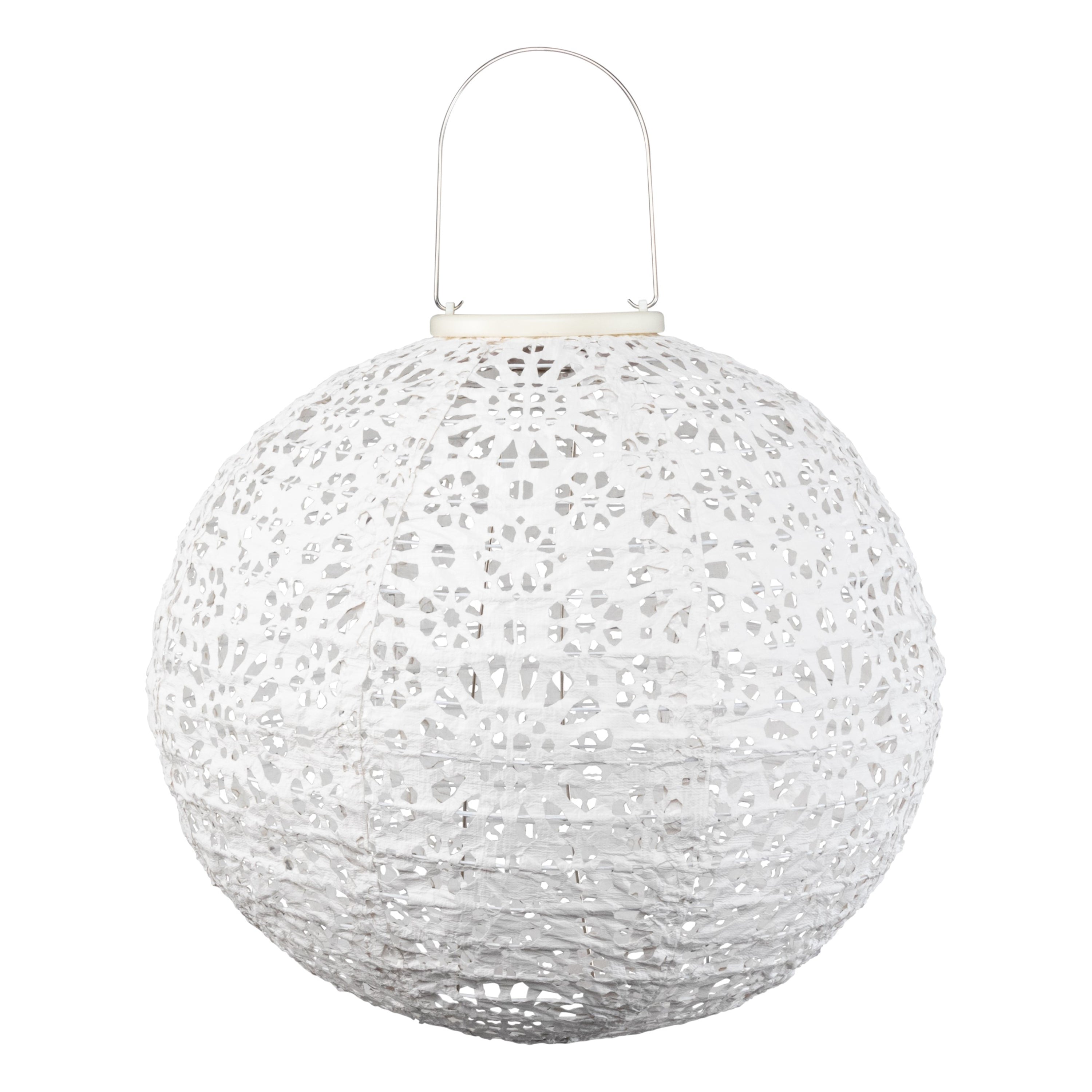 Stella Luxe Globe Chantilly Lace Porcelain LED Lantern