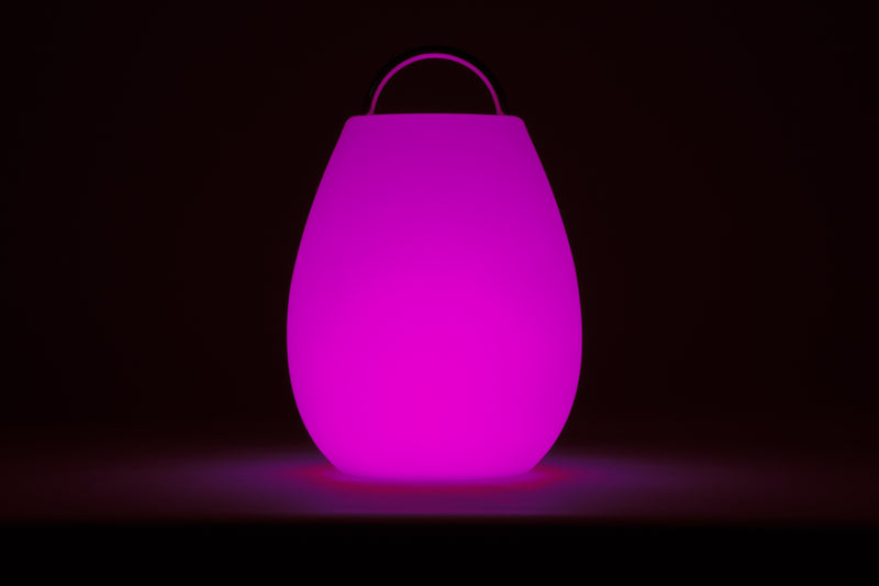 Nomad lantern glowing purple