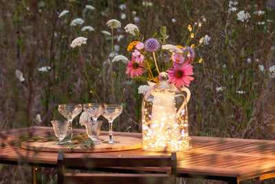 Create Magical Décor with Fairy Lights in a Glass Cloche: Simple, Elegant, and Solar-Powered