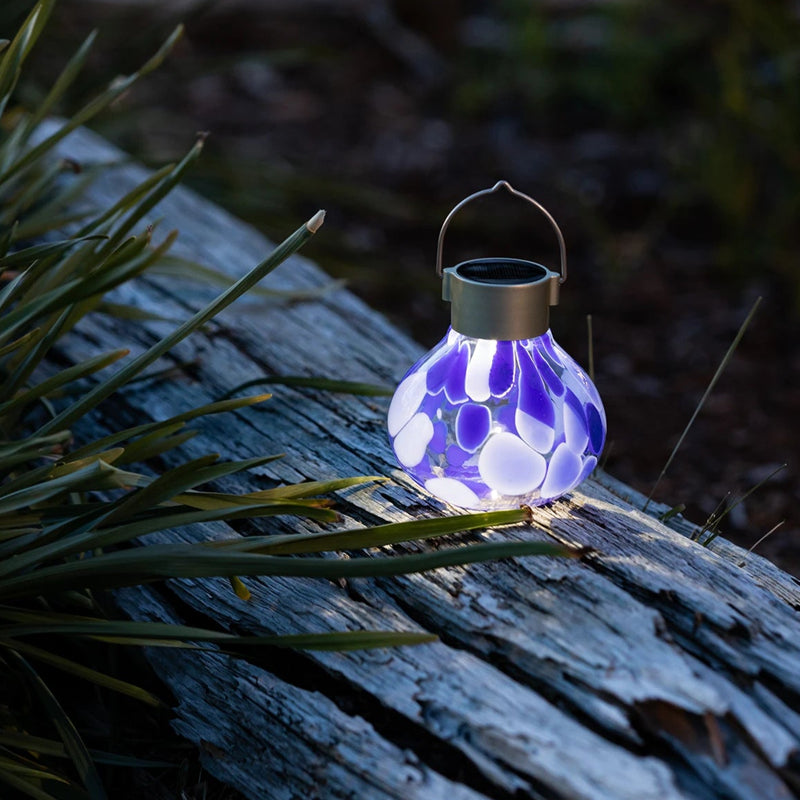 Solar Tea Lanterns 5" Handblown Glass