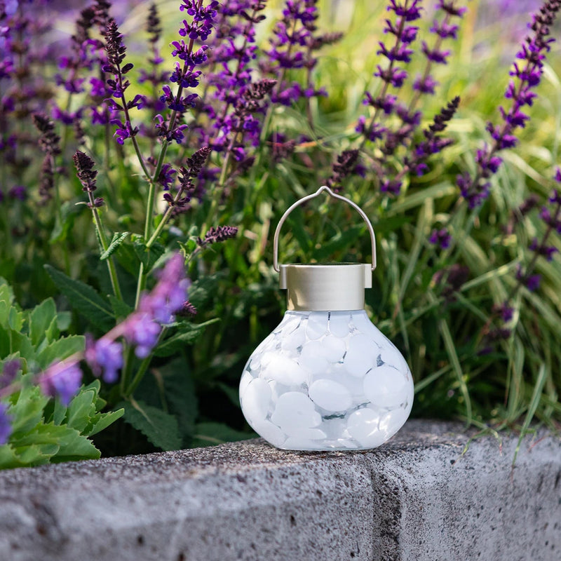 Solar Tea Lanterns 5" Handblown Glass
