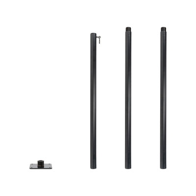 String Light Pole Stand with Mounting Plate - Hang string lights or privacy screening