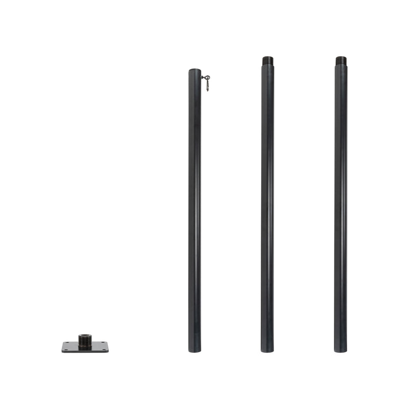 String Light Pole Stand with Mounting Plate - Hang string lights or privacy screening