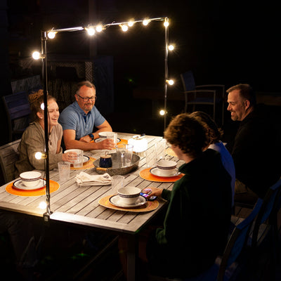 Indoor-Outdoor Table Frame for String Lights and Décor