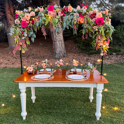 Indoor-Outdoor Table Frame for String Lights and Décor