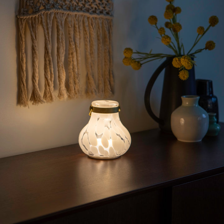 Moondrop Lantern - Rechargeable Glass LED Lantern – Allsop