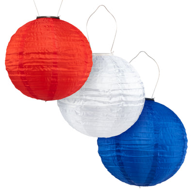 Red, White, and Blue Soji 12" Globe 3-pack (Save $18)