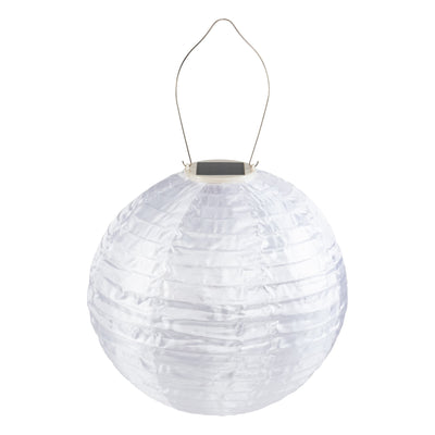 Soji Original 12" Round Solar Lantern - White