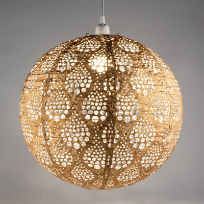 Soji Stella Nova Dewdrop Bronze - 18" Indoor / Outdoor Pendant Lamp (120V)