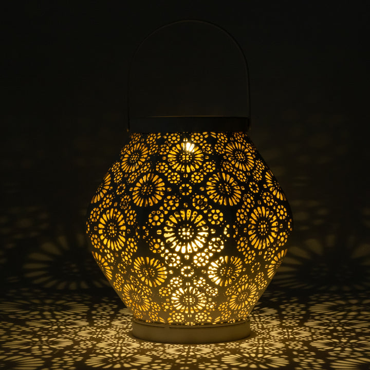 Daisy Punched Metal Solar Lantern – Allsop Home & Garden