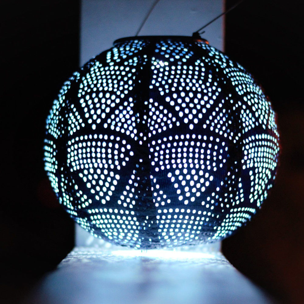 Solar Outdoor Hanging Lanterns - Stella Wagon Punch – Hidden
