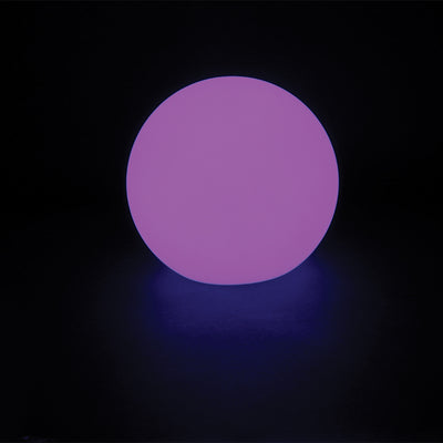 Haverst Moon Lantern at night glowing purple