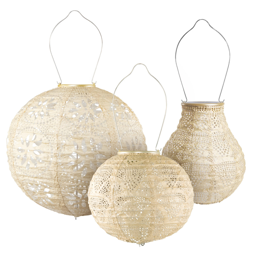 Soji Stella Pearl Solar Lantern Multi-Shape 3-pack (Save $12