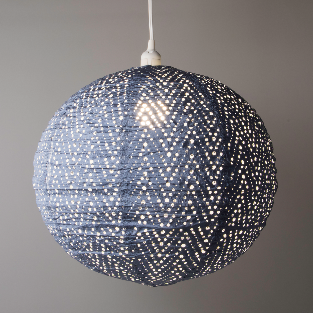 Soji Stella Nova Chevron Metallic Blue - 18
