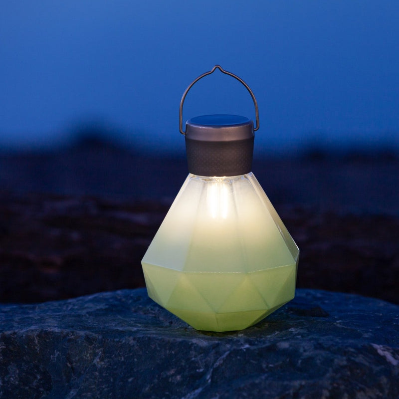 5.5" Gem Light Glass Solar Lanterns
