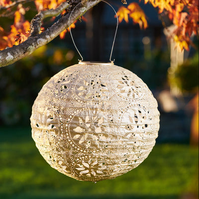 Soji Stella Tyvek Solar Lantern in tree