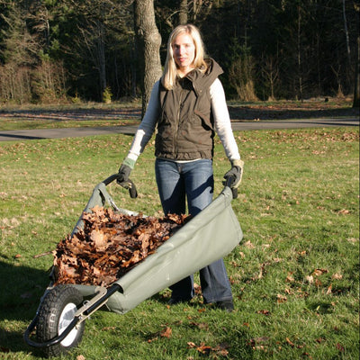 WheelEasy collapsible yard cart moving leaves